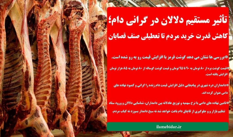 قیمت گوشت,استان ایلام,ایلام بیدار