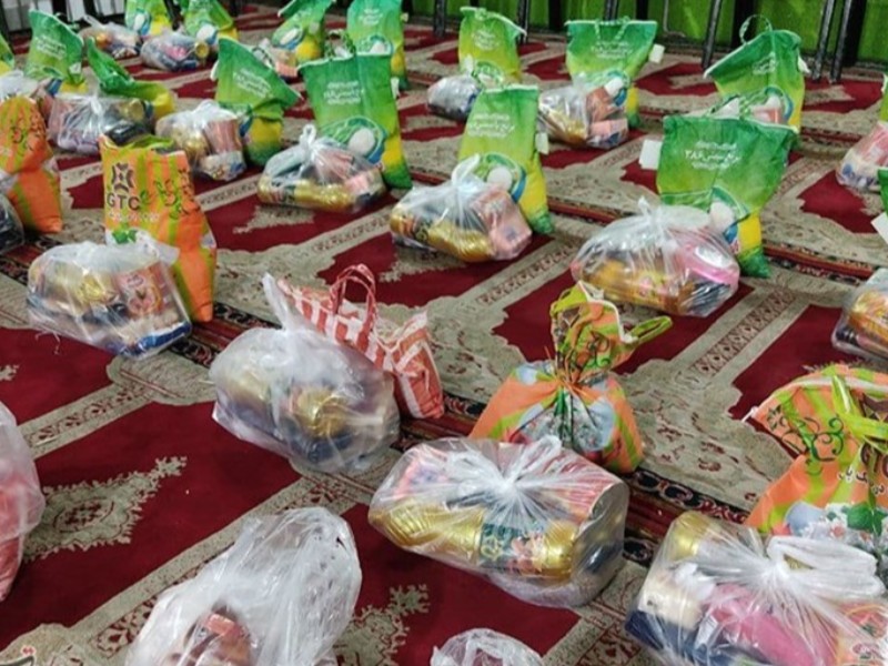 توزیع ۱۸۰ بسته غذایی بین مددجویان چرداولی