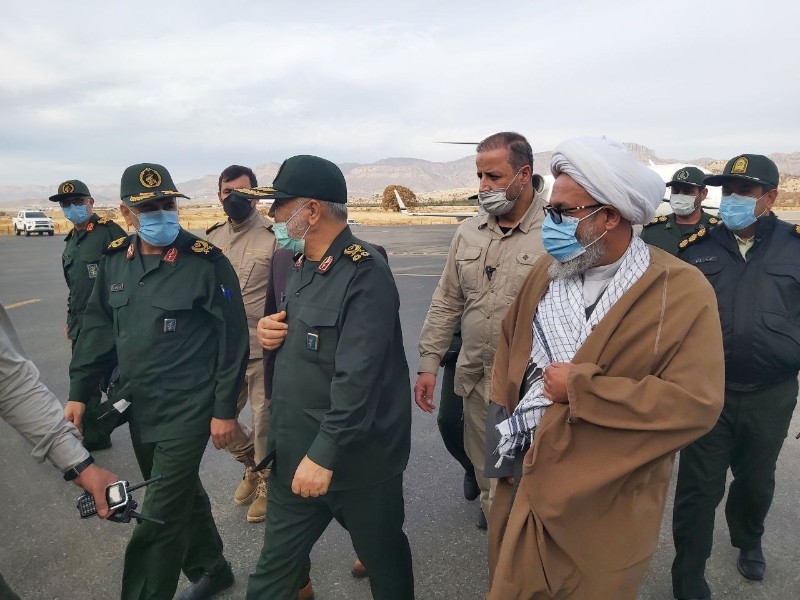فرمانده کل سپاه پاسداران انقلاب اسلامی وارد ایلام شد