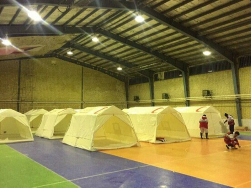 کمپ اضطراری اسکان سیل زدگان در مورموری برپا شد