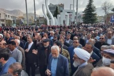 مراسم تشییع پیکر جانباز شهید "حاج حسین عباسی تبریزی" در ایلام برگزار شد