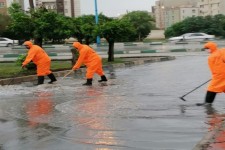 فعالیت ۵۰۰ نیروی خدمات شهری در مناطق مستعد آب‌گرفتگی در ایلام