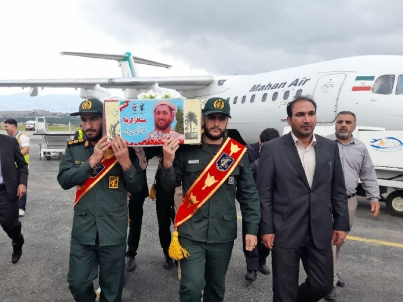 پیکر شهید «محمد شفیع فیضی زاده» وارد ایلام شد
