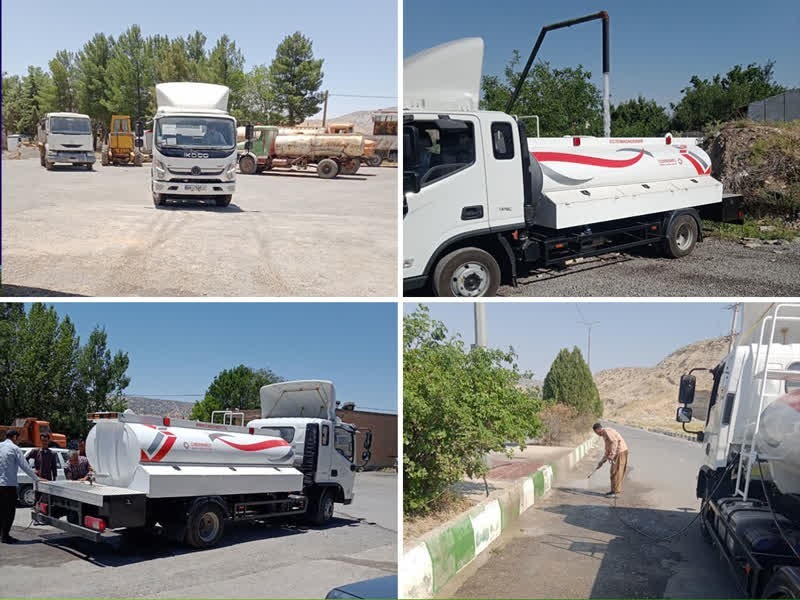 اضافه‌شدن یک دستگاه تانکر آب به ناوگان حمل‌ونقل شهرداری