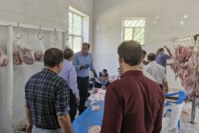 توزیع ۱۳۰۰ کیلو گوشت قرمز بین مددجویان