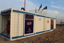 استقرار جایگاه سیار سوخت در مهران