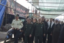 بازدید فرمانده کل سپاه پاسداران از پایانه مرزی مهران