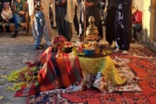 سفره یلدا در قلعه والی ایلام