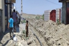 اجرای ۹۵۰ متر توسعه شبکه آبرسانی در چوار