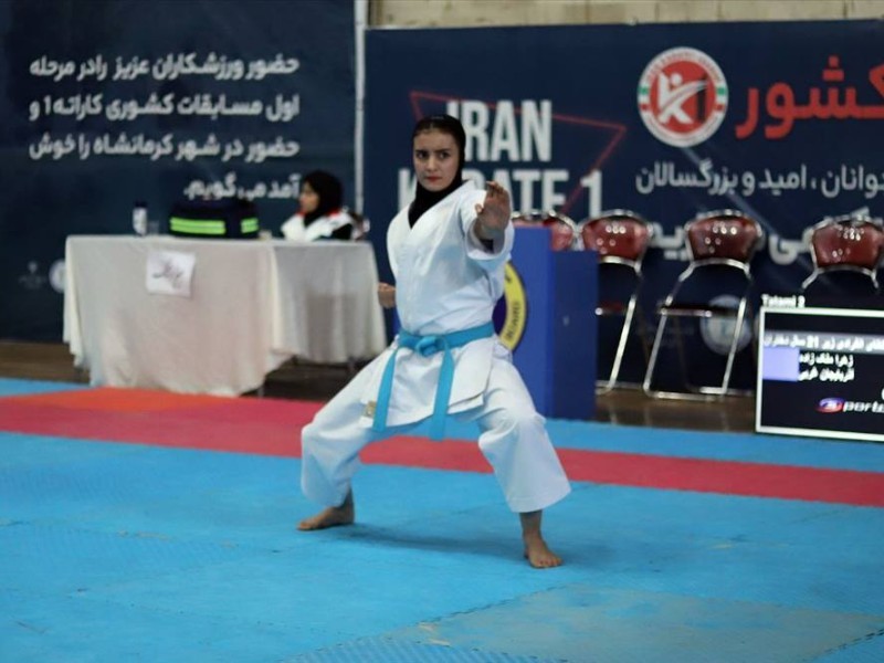 درخشش دختر ایلامی در مسابقات بین‌المللی کاراته