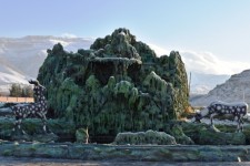 زمستان ملکشاهی، منظره‌ای بی‌نظیر از کوه‌های برفی