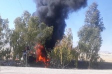 آتش‌سوزی تریلی حامل سوخت مهار شد