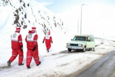 امدادرسانی به ۲۱۷ نفر گرفتار در برف