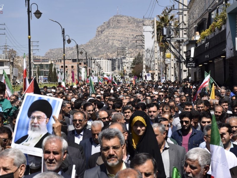 لبیک مردم ایلام به ندای قدس