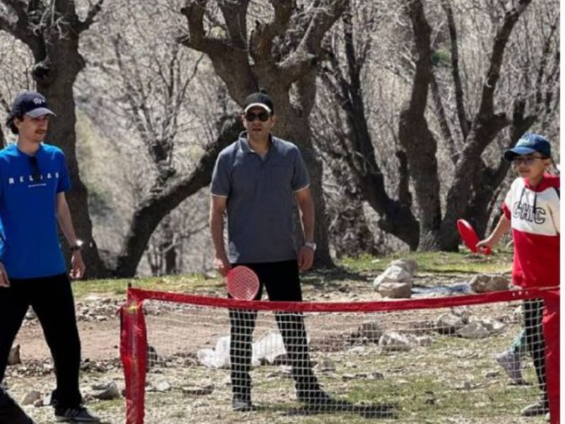 آموزش تنیس در دل طبیعت ایلام