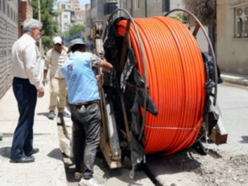 اجرای فیبر نوری در چوار