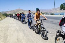 همایش دوچرخه‌سواری در مهران برگزار شد