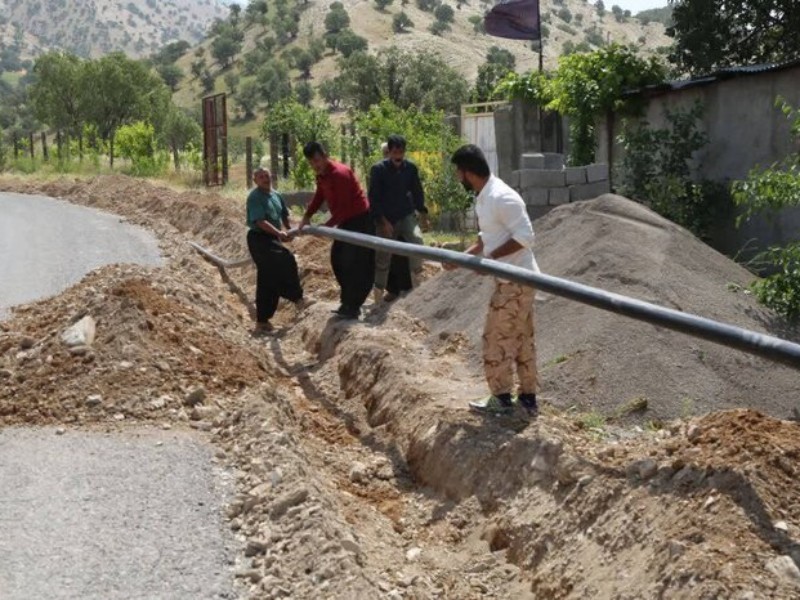 رفع مشکل آب آشامیدنی ۳ روستای ملکشاهی