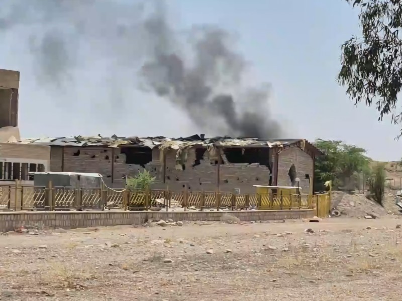 ساختمان آتش‌نشانی موسیان مورد هدف قرار گرفت