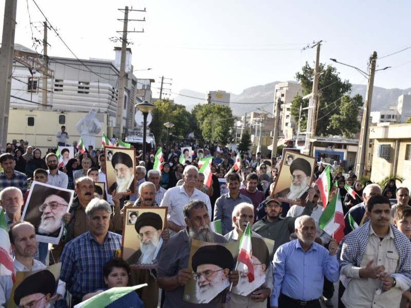 خشم مردم ایلام علیه تجاوز نظامی آمریکا