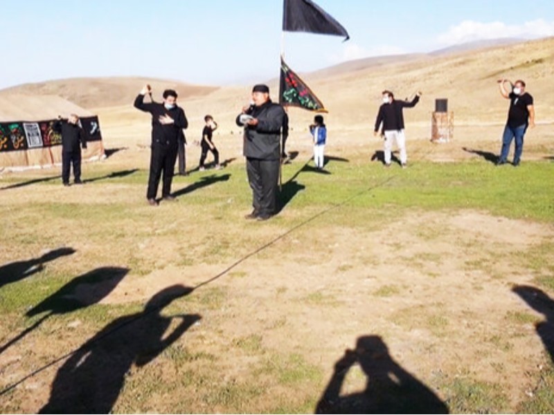 برپایی خیمه‌های عزای حسینی در مناطق عشایری سیاخانی