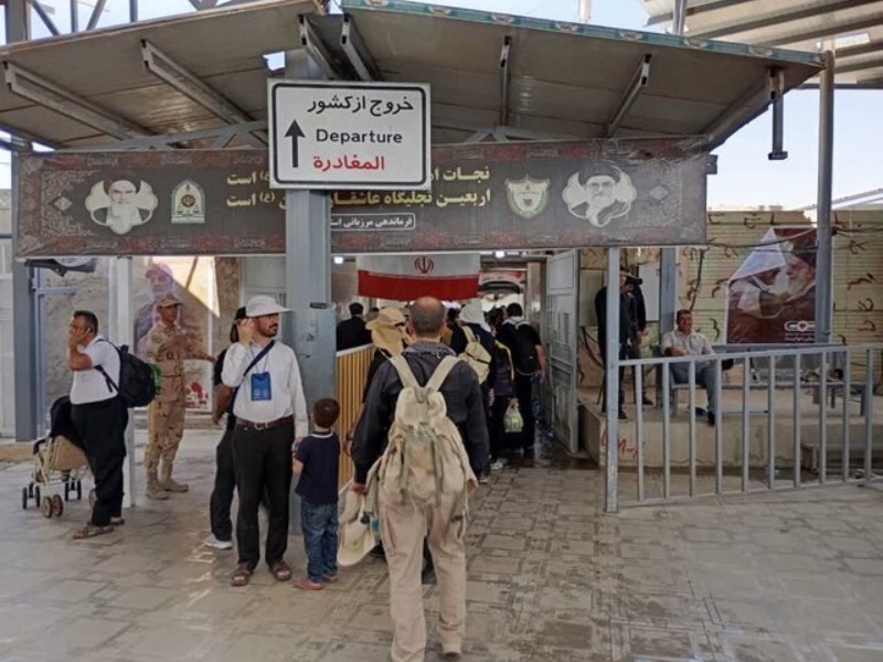تردد ۱۲ هزار زاِئر از مرز بین‌المللی مهران