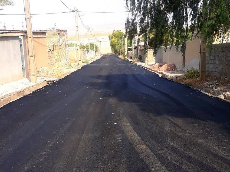 ۶۰۰۰ مترمربع آسفالت در سرنی مهران اجرا شد