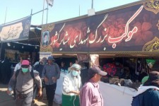 موکب شهدای عشایر درمرز مهران برپا شد