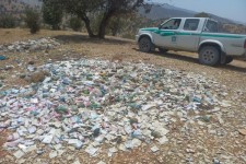 تخلیه غیرمجاز پسماندهای دارویی در اراضی ملی ایلام