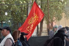 مهران؛ جلوه‌گاه پرچم‌های ایران و عاشورا در اربعین