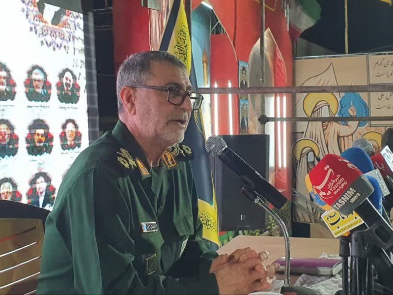 نشست خبری فرمانده سپاه ایلام در مرز مهران