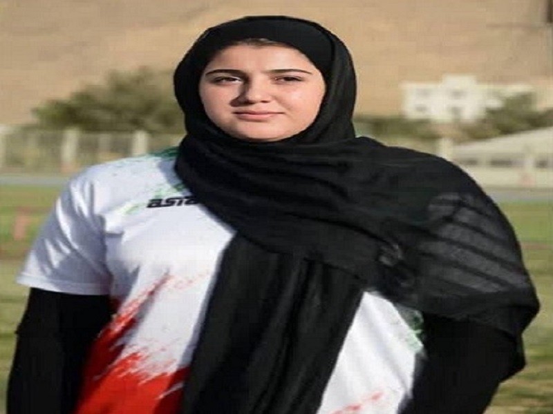 دانشجوی ایلامی قهرمان پرتاب وزنه بانوان شد