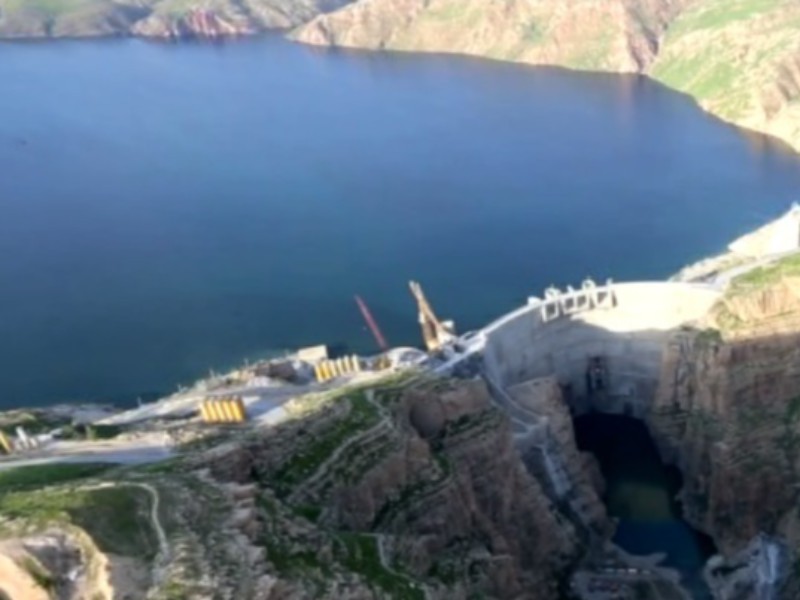 تصاویر هوایی سد «سیمره» دره شهر