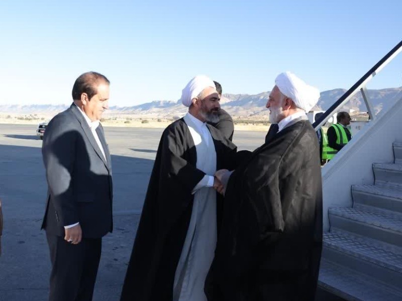 رئیس قوه قضائیه وارد استان ایلام شد