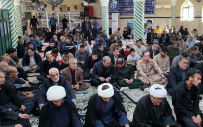 برگزاری مراسم بزرگداشت شهادت حضرت زهرا (س) در ایوان