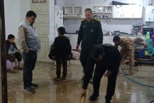 بسیجیان و گروه‌های جهادی به یاری سیل‌زدگان آبدانان شتافتند