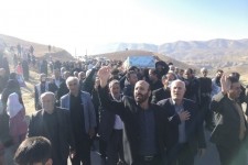 تشییع پیکر 2 شهید گمنام در شهرستان هلیلان