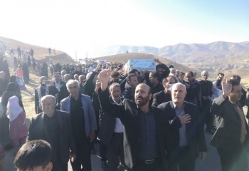 تشییع پیکر 2 شهید گمنام در شهرستان هلیلان