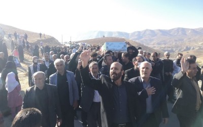 تشییع پیکر 2 شهید گمنام در شهرستان هلیلان