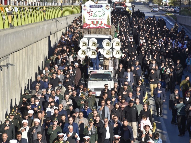 مراسم تشییع پیکر شهدای گمنام در ایلام برگزار شد