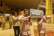 مراسم وداع با شهدای گمنام در ایلام برگزار شد