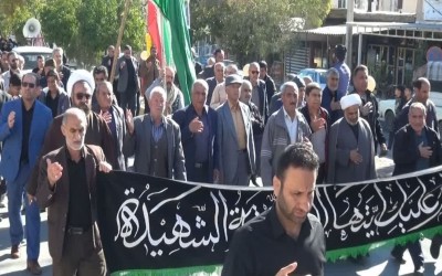 برگزاری مراسم عزاداری شهادت حضرت زهرا (س) در بدره