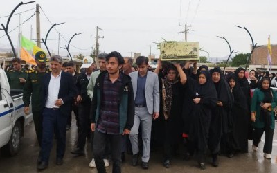 آبدانان میزبان پیکر پاک شهید گمنام دفاع مقدس