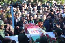 تشییع پیکر شهید گمنام در آبدانان