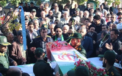 تشییع پیکر شهید گمنام در آبدانان