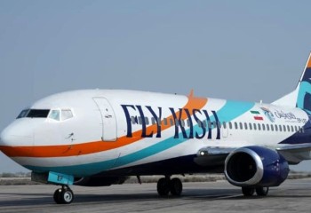 آغاز پروازهای فلای کیش در فرودگاه شهدای ایلام