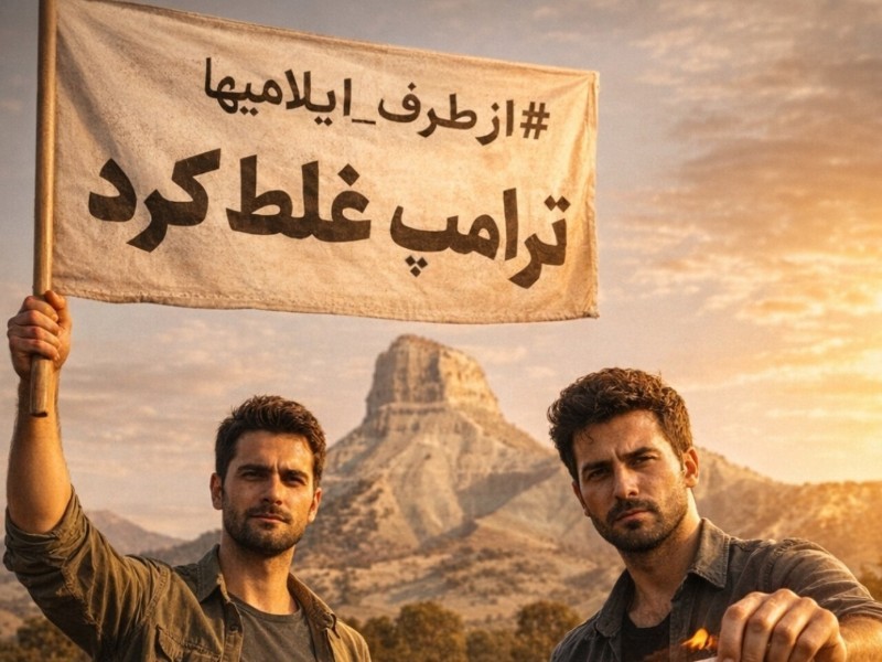 پاسخ مردم ایلام به یاوه‌گویی‌های ترامپ