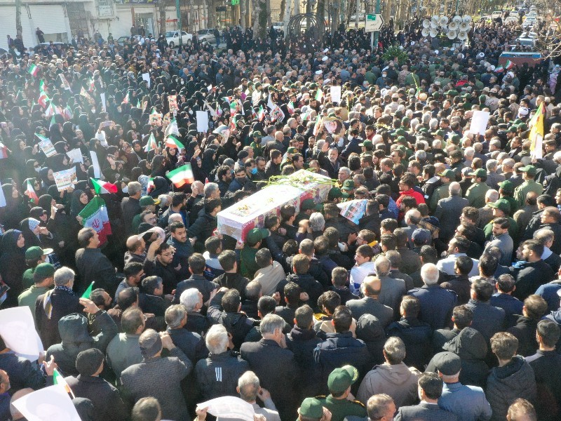 تشییع پیکر شهید امنیت در ایلام