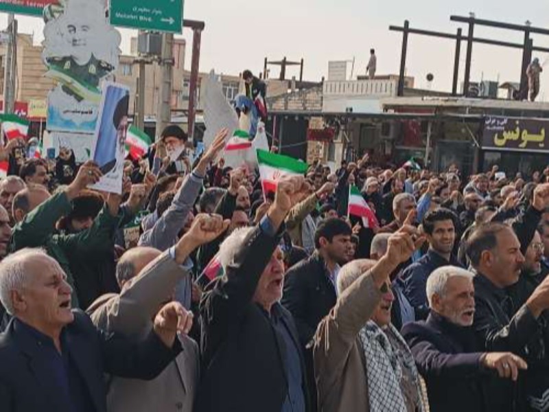 خیزش مردم مهران علیه آشوبگران و منافقین