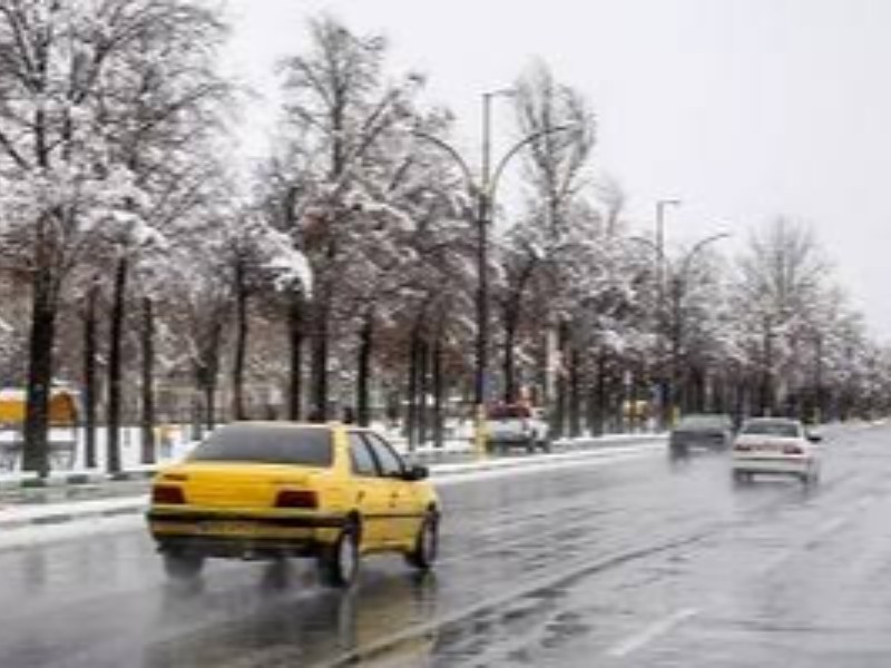 بارش برف، شهر ایوان را سفیدپوش کرد